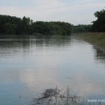Petržalská hrádza - povodne